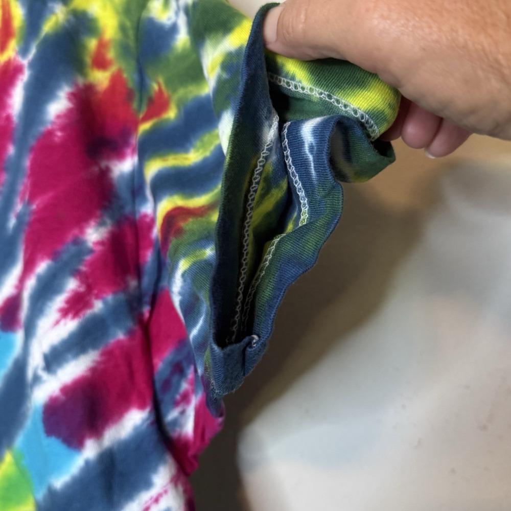 Vintage Tie-Dye Spiral Pattern Graphic T-Shirt XL BVD - Picture 8 of 8